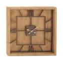 40 x 40-Inch Wood And Metal Square Wall Clock