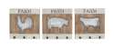 16-Inch Metal And Wood Wall Hooks