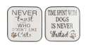 16 x 1-Inch Metal Wall Plaque , Set Of 2