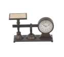 13 x 8-Inch Metal And Wood Clock Scale