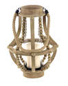 10 x 16-Inch Wood & Glass Lantern   