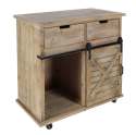 33 x 34-Inch Wood And Metal Storage Cabinet