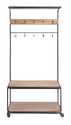 34 x 74-Inch Wood And Metal Clothes Rack