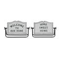 2-1/2 x 7-Inch "Home" Metal Table Sign