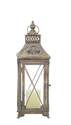 18-Inch Metal And Glass Candel Lantern