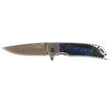 Blue Resin Window Rock Spring Assisted Knife