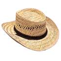 Santa Barbara Gambler Rush Straw Hat, Size Large