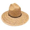 Santa Barbara Lifeguard Landscape Straw Hat, Size Large