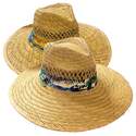 Santa Barbara Lifeguard Rush Tropical Straw Hat, Medium