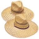 Santa Barbara Safari Rush Straw Hat With Cord, Size Small