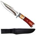 10-1/2-Inch Red Belly Snake Hunting Knife With Nylon Sheath