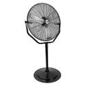 30-Inch Black 3-Speed Tilting Yoke Pedestal Fan