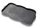 15 In X 30 In Black Boot Tray, Decorative Shape