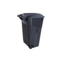 32-Gallon Wheeled Trash Can Black