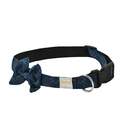 Blue Argyle Bowtie Pet Collar, Small