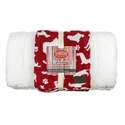 Medium Red Dog Bed And Blanket Bundle