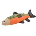 12-Inch Plush Fish With Squeak Dog Toy