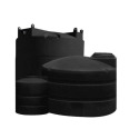 1600-Gallon Black Vertical Water Storage Tank