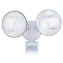 White 2-LIght Outdoor Motion Sensor Security Flood Light