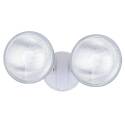 White 2-Light LED Outdoor Motion Sensor Security Flood Light