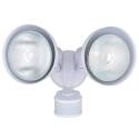 White 2-Light Outdoor Motion Sensor Security Light