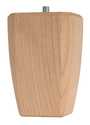 Square Taper Wooden Bun Foot