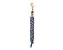 10-Foot Lime Zest, Hurricane Blue & Purple Jazz Poly Lead Rope With A Solid Brass 225 Snap
