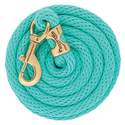 10-Foot Mint Poly Lead Rope With A Solid Brass 225 Snap