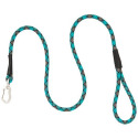 7/16-Inch X 4-Foot Teal, Gray, And Black Bamboo Dog Leash