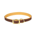 3/4 X 15-Inch Deer Ridge Leather Dog Collar