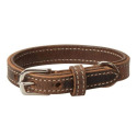 3/4 X 15-Inch Distressed Dark Chocolate Color Dog Collar