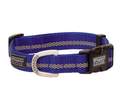 Small Dark Blue Reflective Snap-N-Go Adjustable Nylon Dog Collar