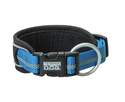 Medium/Large Blue Padded Reflective Snap-N-Go Adjustable Dog Collar