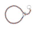 3.5 Mm X 22-Inch Blue & Orange Laced Chain Slip Collar