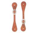 Youth Harness Leather Spur Straps, Russet