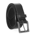 Black Edge Stitch Men's Belt, 36 in