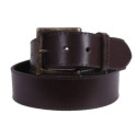 Dark Brown Edge Stitch Men's Belt, 32 in