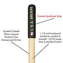 USA BROOM SOFT-36-RED 