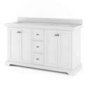 Thomasville Portage 60-Inch White Vanity With Top