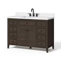 Newry 48-Inch Walnut Brown Vanity With Top