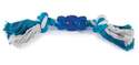 Blue Rope N Rubber Bone Dog Toy 