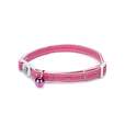 8-12-Inch Pink Sparkle Paw Cat Collar