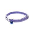 8-12-Inch Purple Sparkle Paw Cat Collar