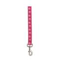 1-Inch X 6-Foot Pink Two-Tone Pawprint Dog Leash