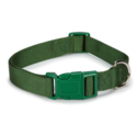 6-10-Inch Dark Green Dog Collar