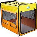 Large, Orange/Yellow, Collapsible Crate