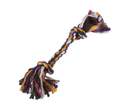 8-Inch Multi-Colored Rag Bone Rope Dog Toy