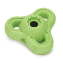 Green Rubber Hide-A-Treat Boomerang Dog Toy