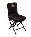 Rhino Outdoors Black Polyester Padded Hunting Swivel Chair