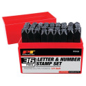 1/4-Inch Steel Letter And Number Stamp Set